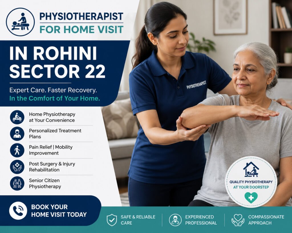 physiotherapist for home visit in Rohini sector 22